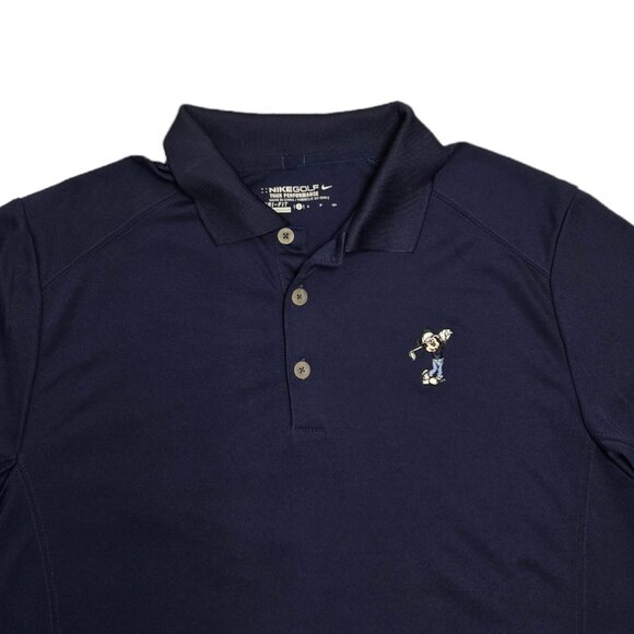 DISNEY WORLD Men's NIKE Golf Polo - Size S - Navy Mickey Mouse Logo - Vintage - Picture 10 of 11